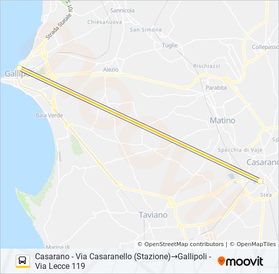 2202D -3 bus Line Map