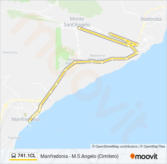 741.1CL bus Line Map