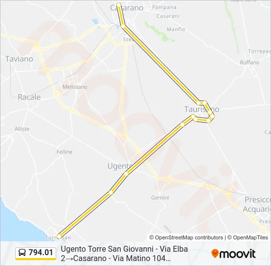 794.01 Bus Line Map