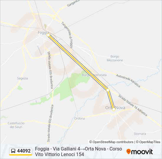 44092 Bus Line Map