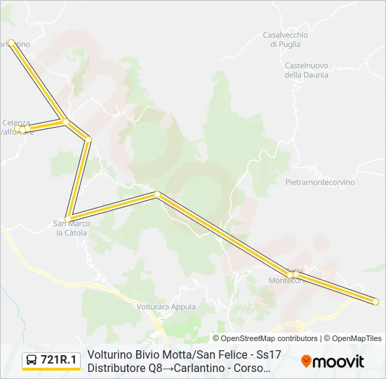 721R.1 Bus Line Map