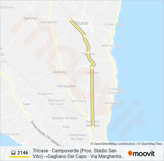 2146 Bus Line Map