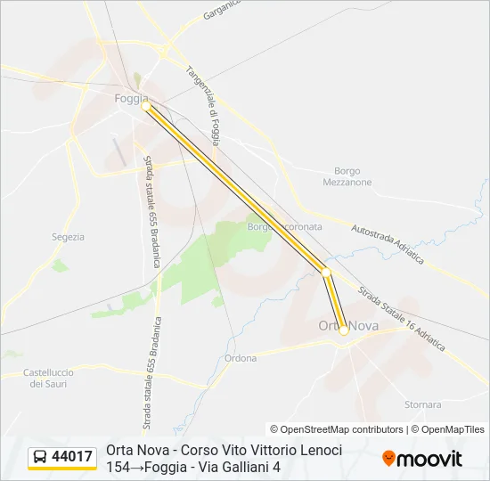 44017 Bus Line Map