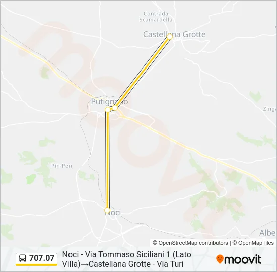 707.07 Bus Line Map