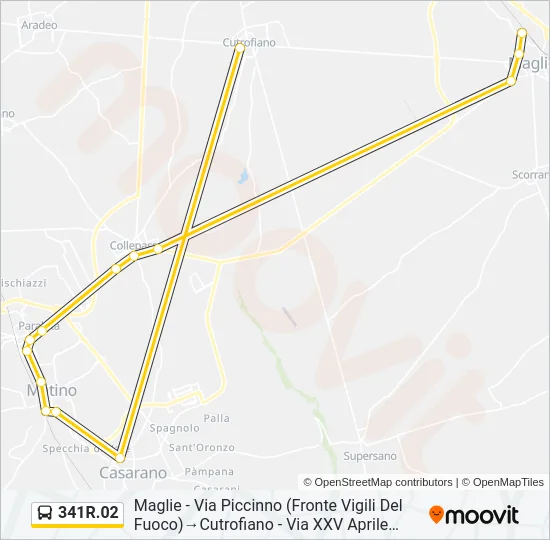 341R.02 Bus Line Map