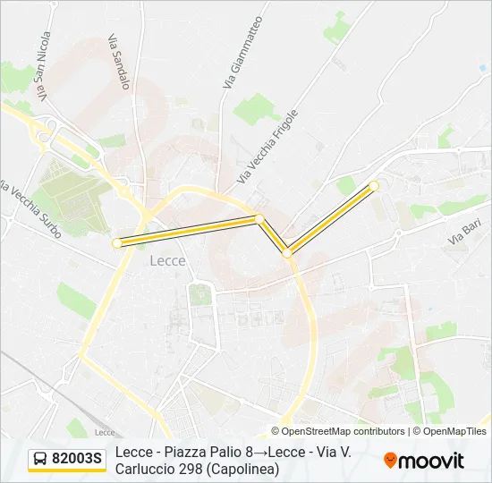 82003S Bus Line Map