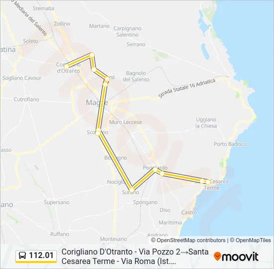 112.01 Bus Line Map