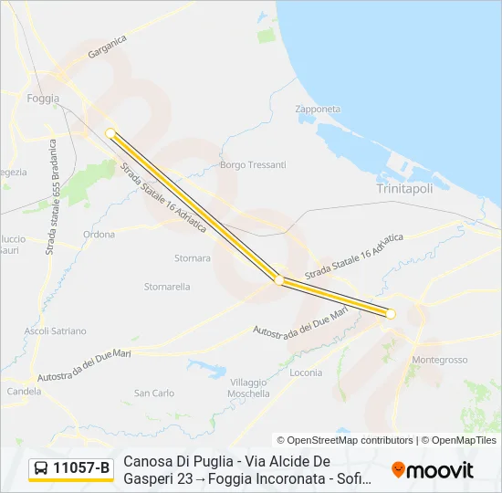 11057-B Bus Line Map