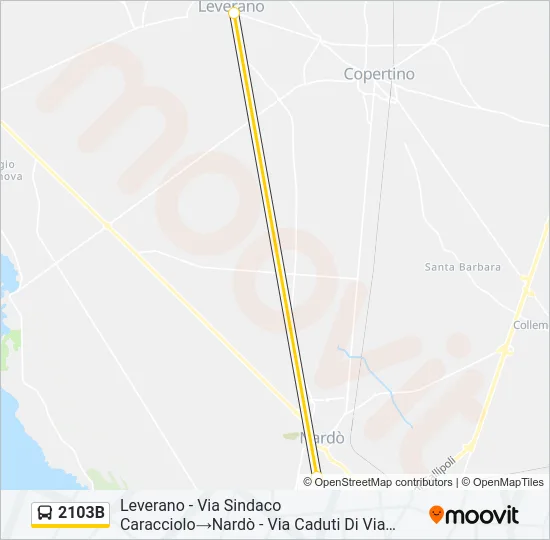 2103B Bus Line Map