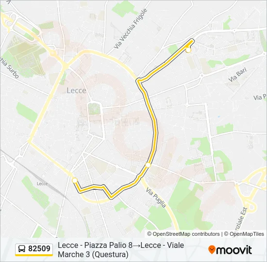 82509 Bus Line Map