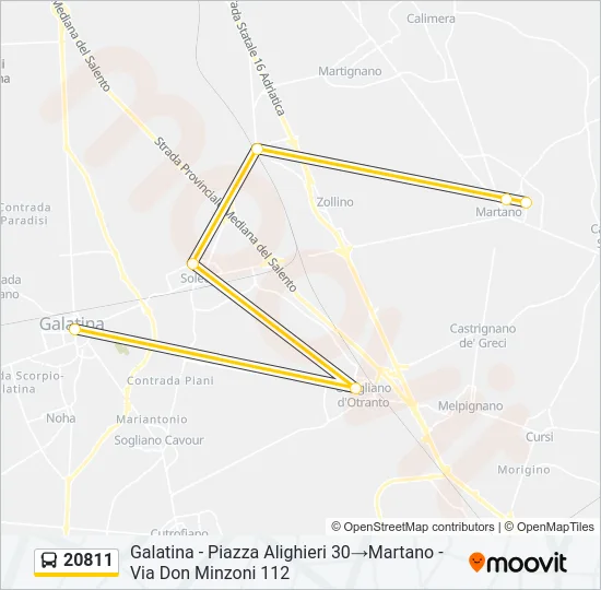 20811 Bus Line Map