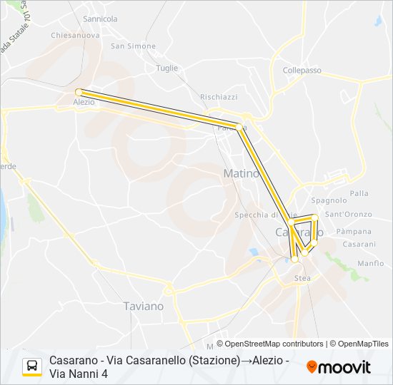 2202D -1 bus Line Map