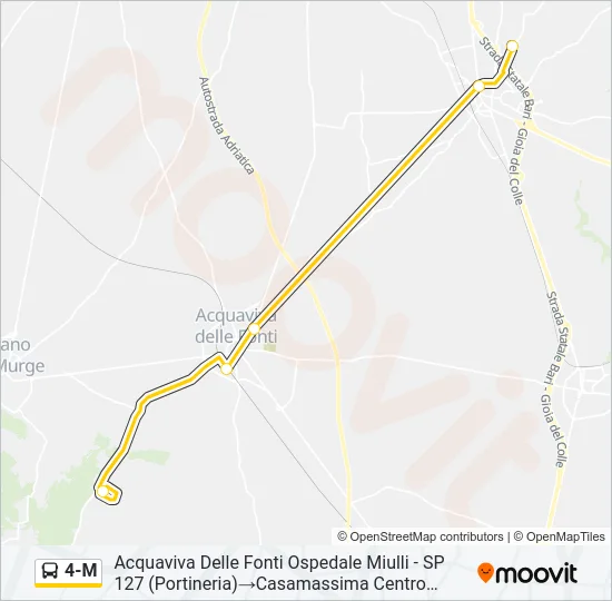 4-M Bus Line Map