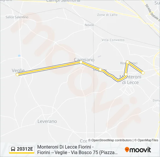 20312E Bus Line Map