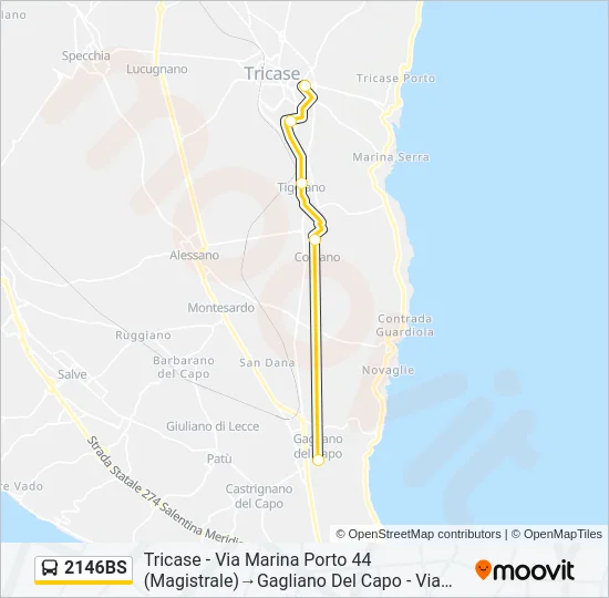 2146BS Bus Line Map