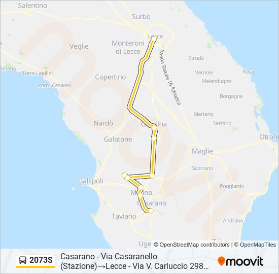 2073S bus Line Map