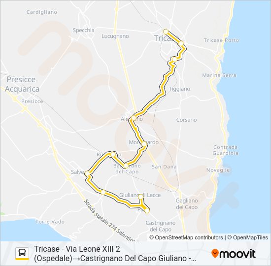 21310 - 1 Bus Line Map