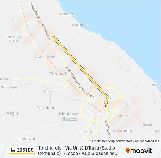 2051BS Bus Line Map