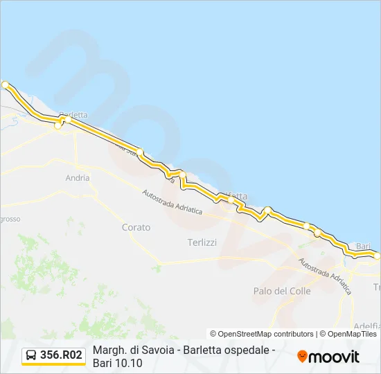 356.R02 Bus Line Map