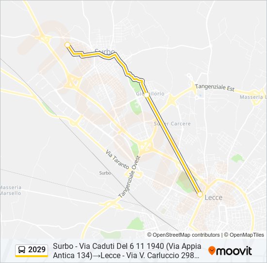 2029 bus Line Map