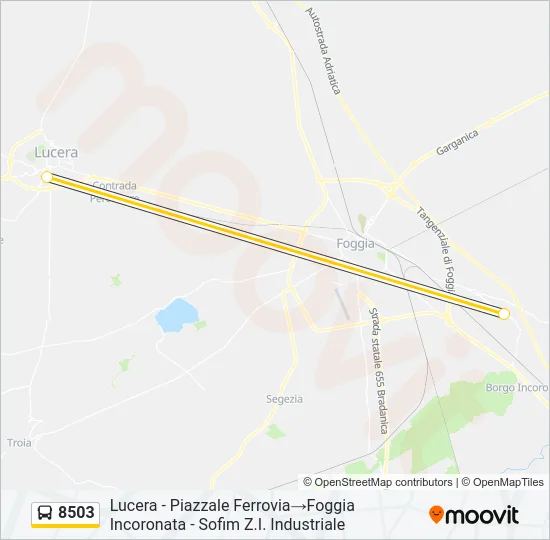 8503 Bus Line Map