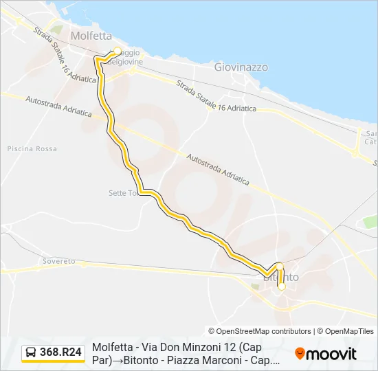 368.R24 Bus Line Map