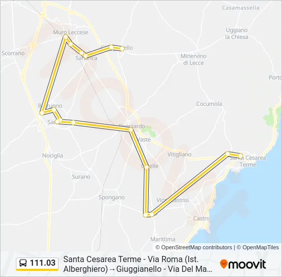 111.03 Bus Line Map