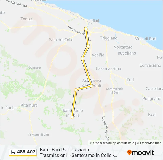 488.A07 Bus Line Map