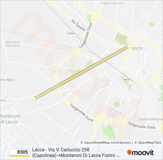 8305 bus Line Map