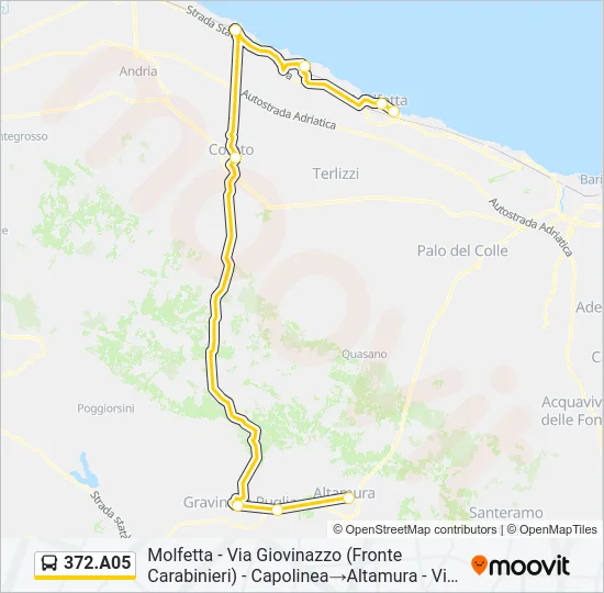 372.A05 Bus Line Map