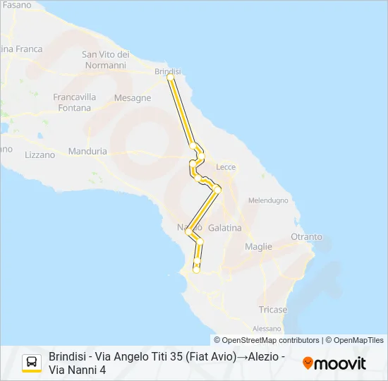 1006 - 1 Bus Line Map