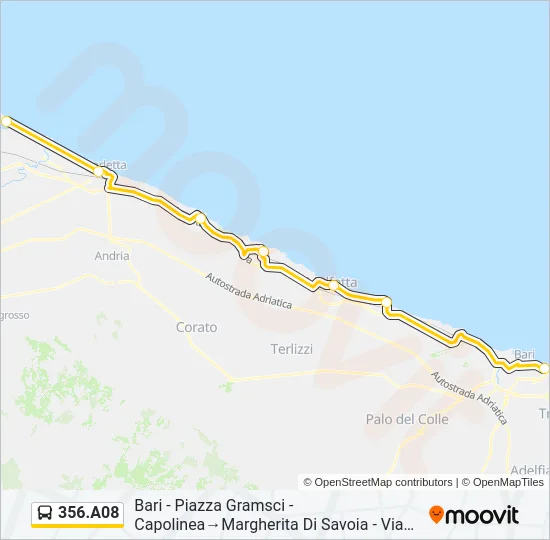 356.A08 Bus Line Map
