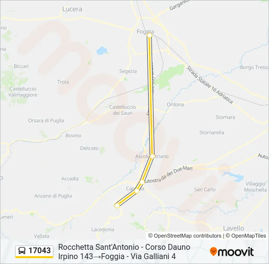 17043 Bus Line Map