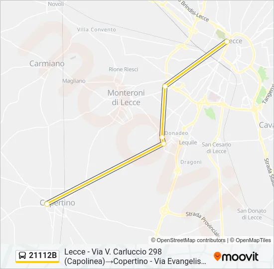 21112B Bus Line Map