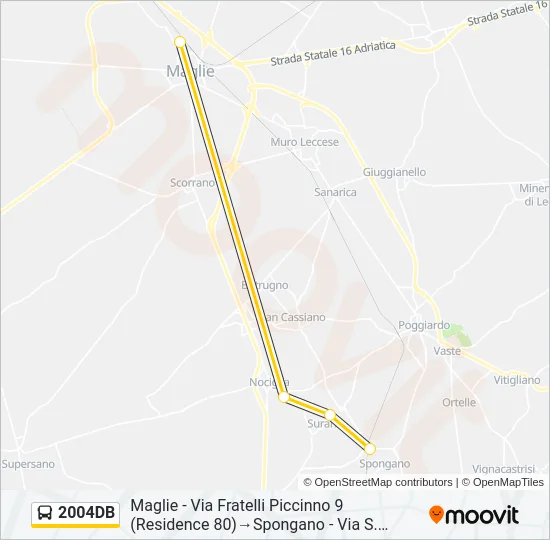 2004DB Bus Line Map
