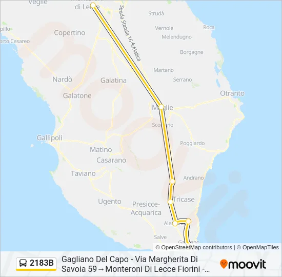 2183B Bus Line Map