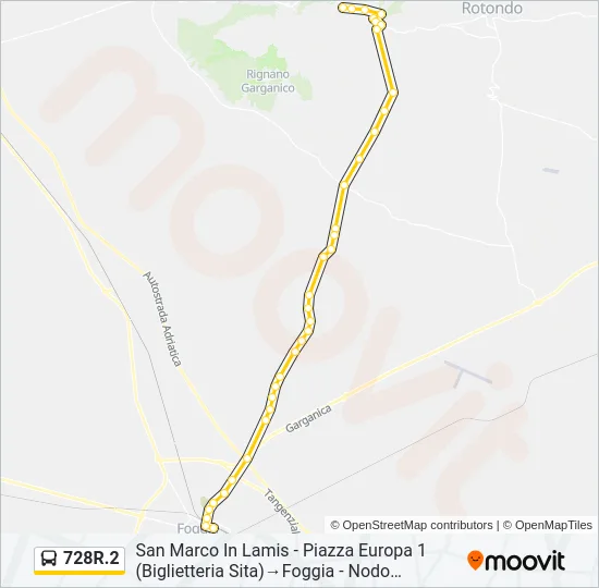 728R.2 Bus Line Map