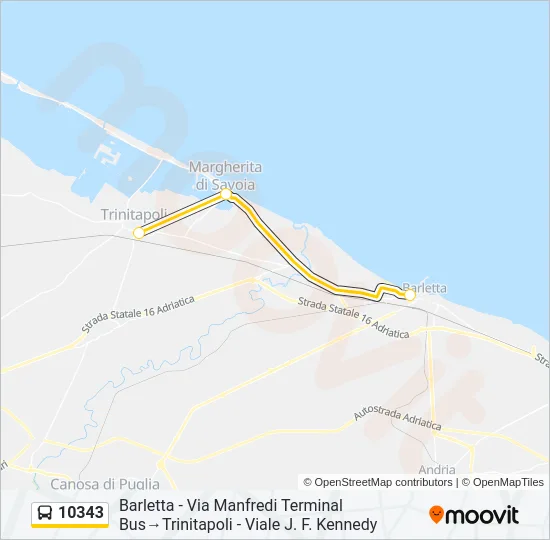 10343 Bus Line Map