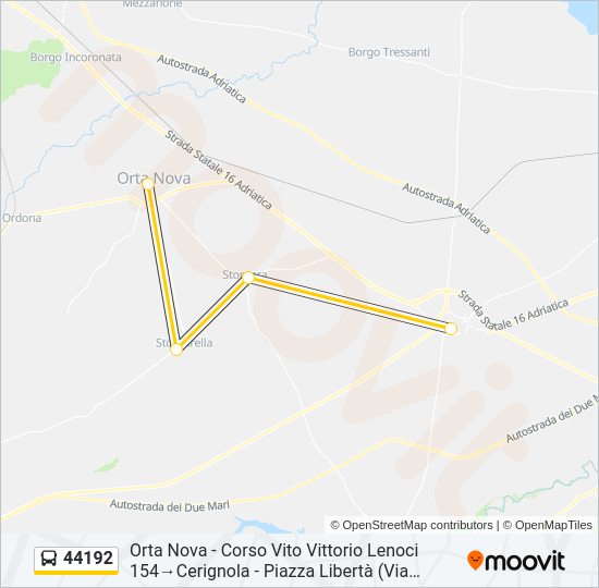 44192 Bus Line Map