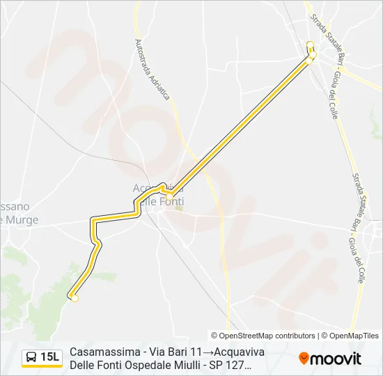 15L Bus Line Map