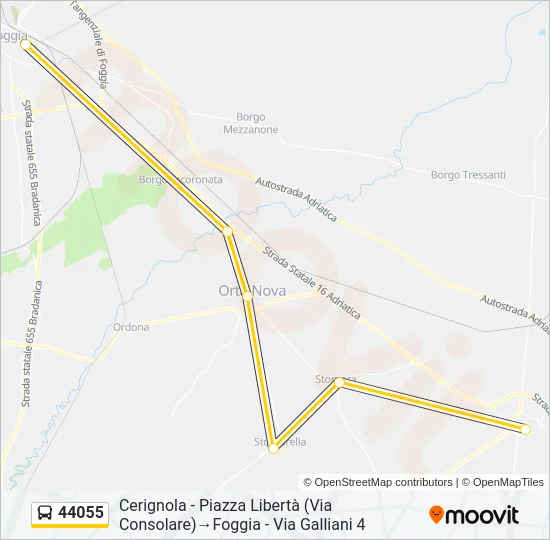 44055 Bus Line Map
