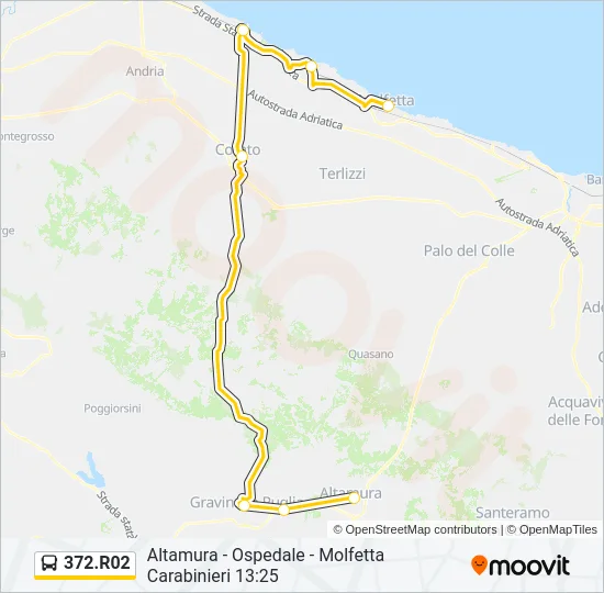372.R02 Bus Line Map