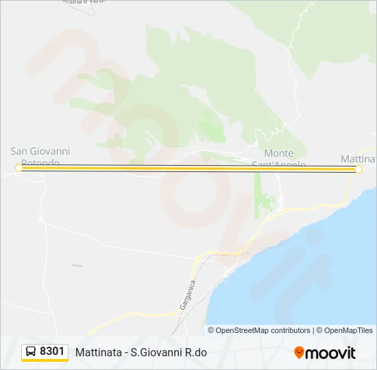 8301 Bus Line Map