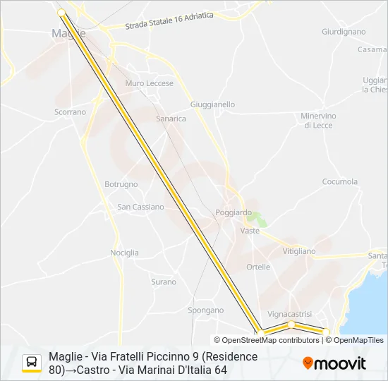 20020N  3 Bus Line Map