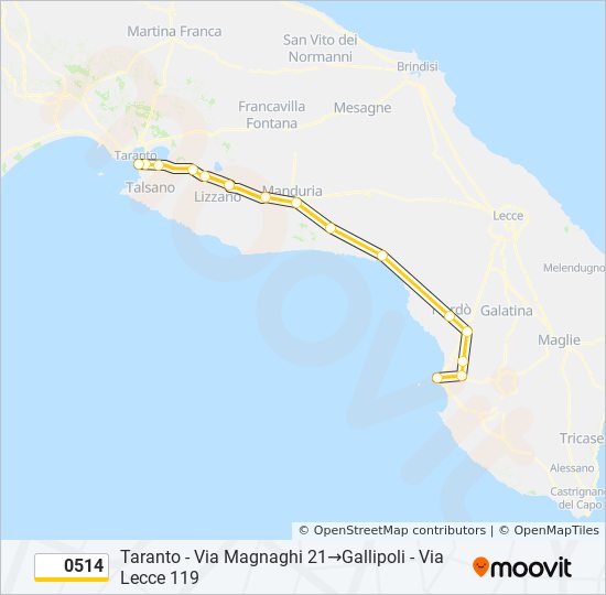 0514 bus Line Map