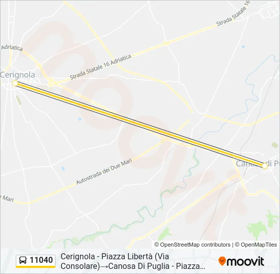 11040 Bus Line Map