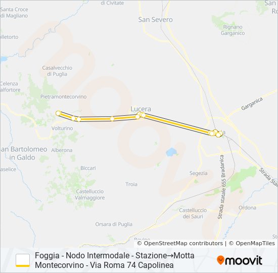 721R.001 bus Line Map