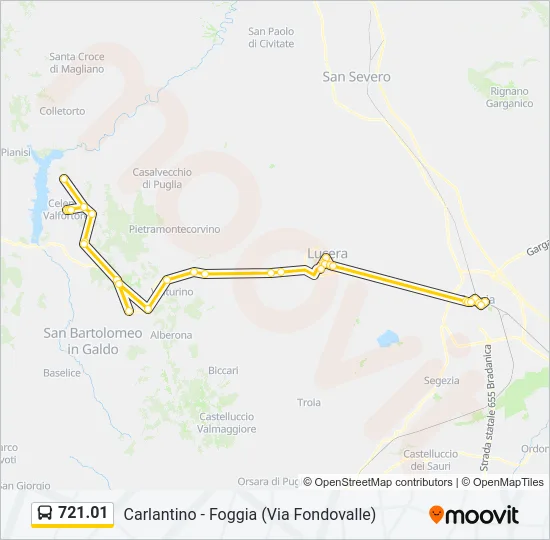 721.01 Bus Line Map