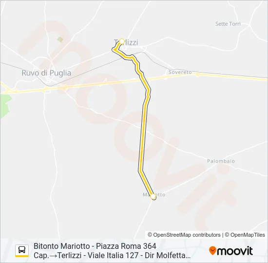 369.A100 Bus Line Map