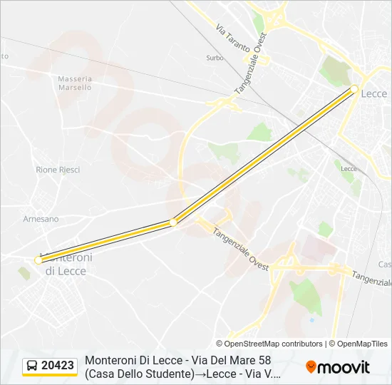 20423 Bus Line Map